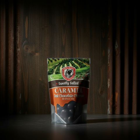 Cherry Republic Sweetly Salted Caramel Dark Chocolate Cherries