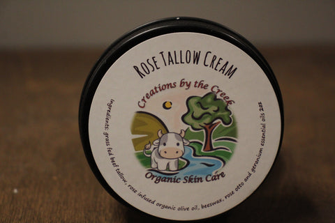 Rose Tallow Cream, 2oz by Creations by the Creek