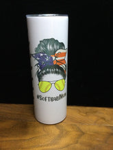 Load image into Gallery viewer, Softball Mom Skinny Tumbler by Ravaged Barn
