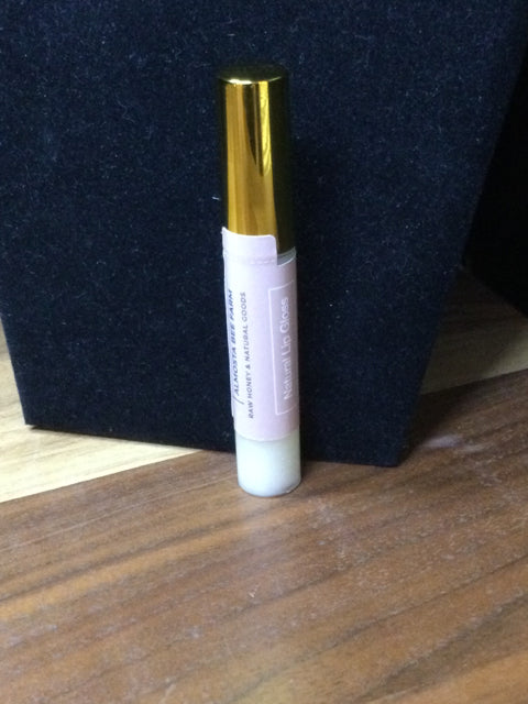 Natural Lip Gloss Tube HINT OF NUDE by Almosta Bee Farm