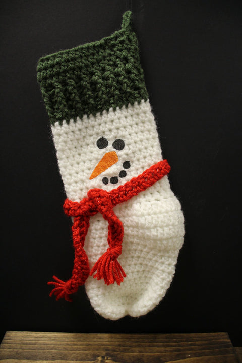 Snowman Stocking by Suki B's Creations