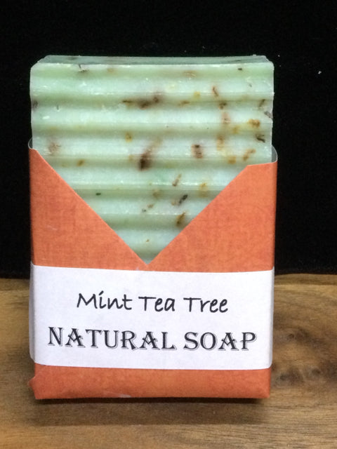 Natural Handmade Mint Tea Tree Soap by Joellen Clark