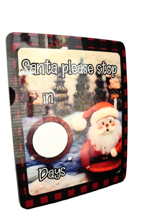Santa Countdown Whiteboard Sign June Bugs