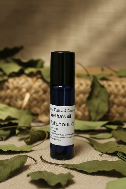 Bertha’s Oil – Patchouli Oil Roll On By Hello Tallow