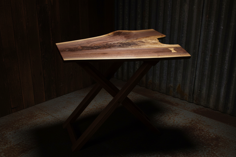 Live Edge Folding Table – Orzel Woodwork