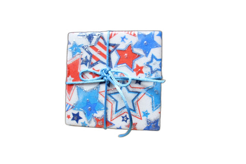 Outrageously Mille Star Spangled Coaster Set
