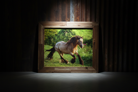 Design Horse Brown Genna Card Wall Art & Prints