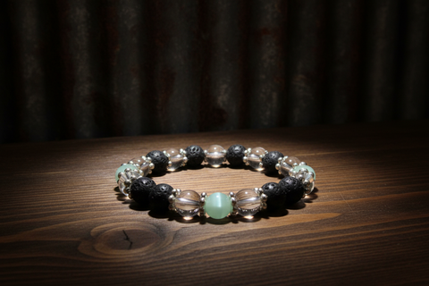 Green Stone Diffuser Bracelet by The Diffuser Bracelet Boutique
