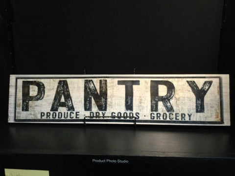 Pantry Wood Sign 24" x 6" by Ravaged Barn