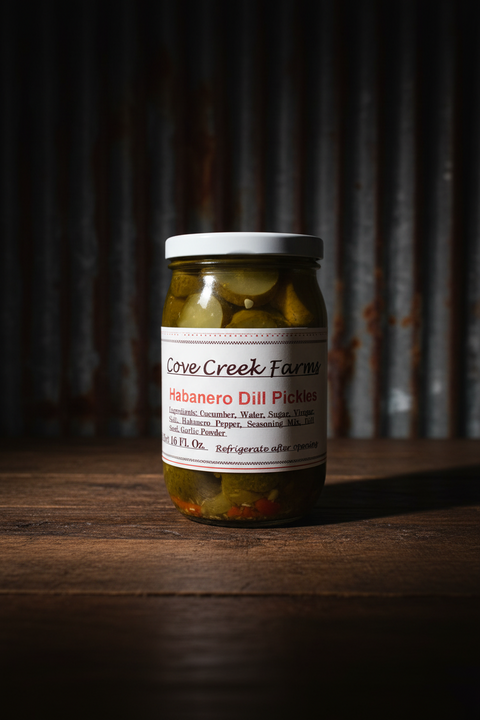 Habanero Dill Pickles by Cove Creek Farms