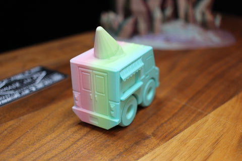 3-D Printed Multi Color Unicorn Ice Cream Truck by ALM