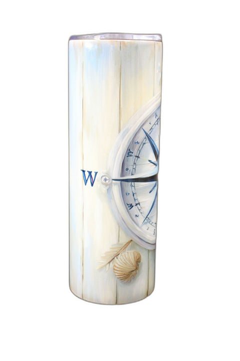 Nautical Compass Stainless Steel Tumbler