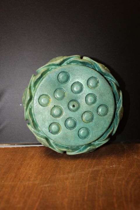 Forest Green White Lotus Incense Holder by Gypsy Soul Accessories