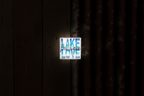 Lake Love Magnet Tile by Ravaged Barn