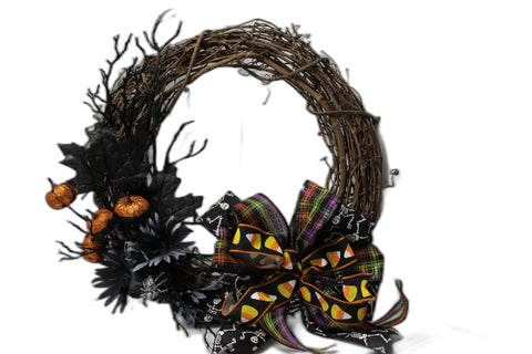 Trick-or-Treat Bow Wreath