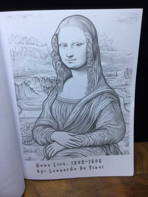 Famous Art Paintings Coloring Book