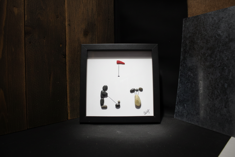 Golf Art By Amy Shadow Box