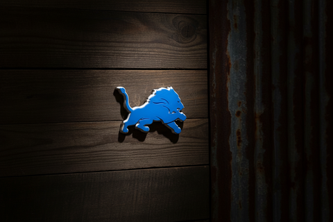 Detroit-Inspired Lion Magnet – 3D Printed Fan Art by Armada Studentn