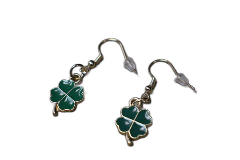 Lucky Clover Charm Earrings