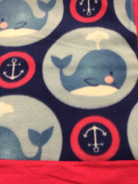 Whale Baby Blanket by Pirate Booty and Crystal Treasures