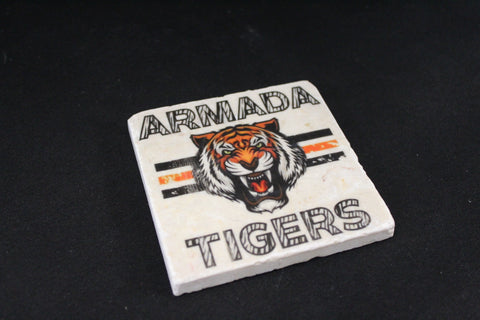 Armada Tiger Ravaged Barn Coasters