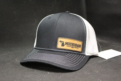 Michigan Engraved Side Patch Snapback Hat