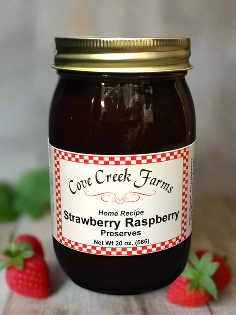 Strawberry Raspberry Preserves by Cove Creek Farms