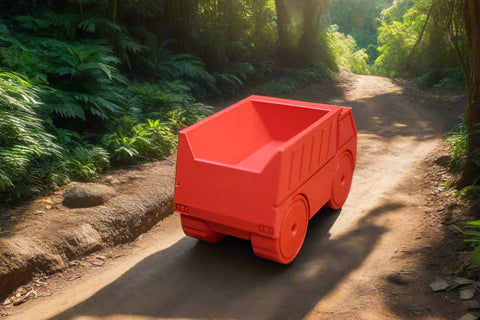 3-D Printed Red Dump Truck AMLinspirations Toys