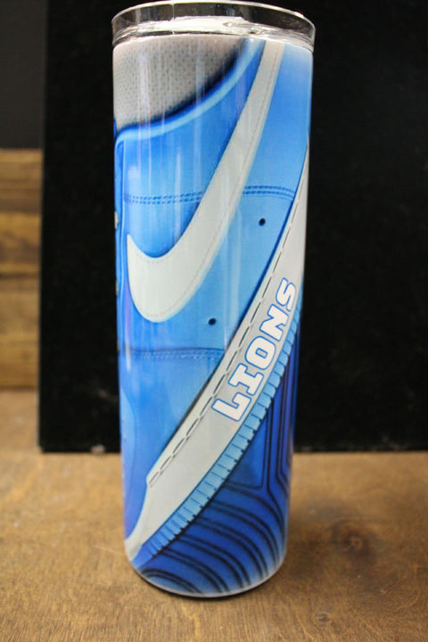 Detroit Lions Cleat 20 Oz Stainless Steel Tumbler