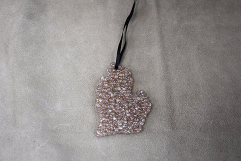 Car Freshie MI Mitten Leather scent