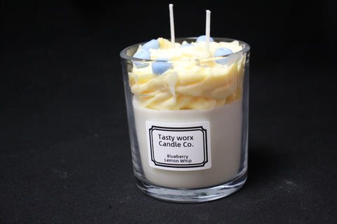 Tasty Worx Candle Co Blueberry Lemon Whip Dessert Candle