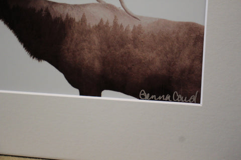 Genna Card Elk Forest Spirit Print