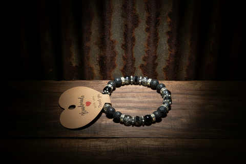 Black Lava Stone Diffuser Bracelet by The Diffuser Bracelet Boutique