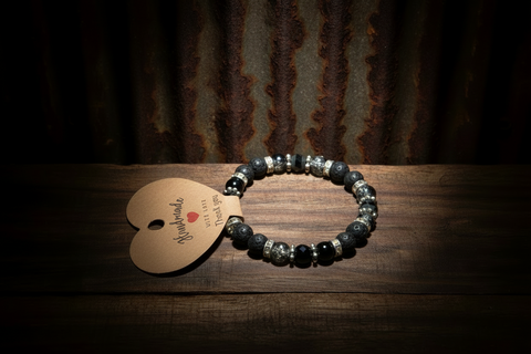 Black Lava Stone Diffuser Bracelet by The Diffuser Bracelet Boutique