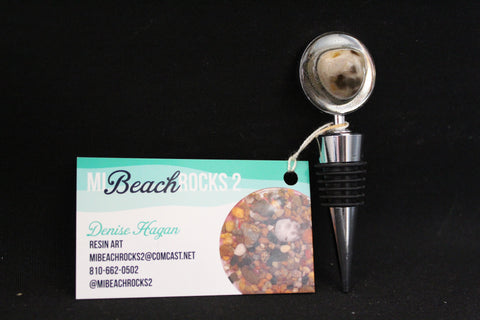 Metal Wine Stopper by MI Beachrocks 2