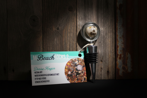 Metal Wine Stopper by MI Beachrocks 2