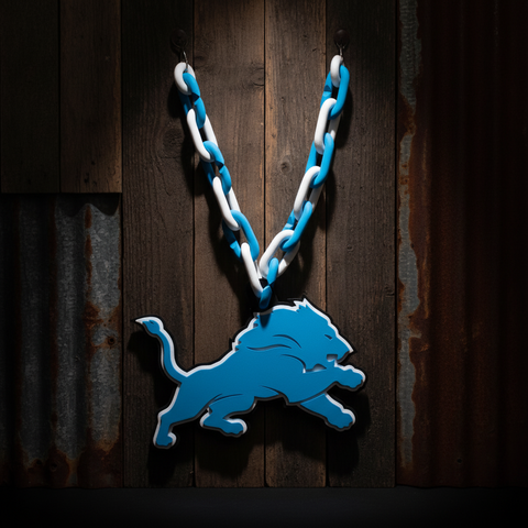Honolulu Blue Detroit Lions Fan Chain