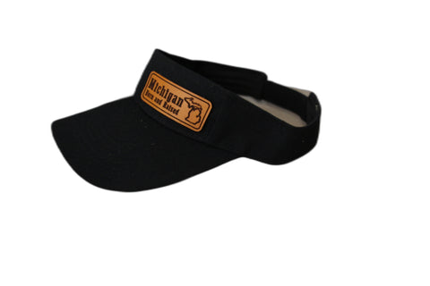 Michigan Born and Raised Black Visor
