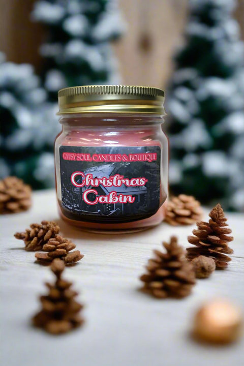 Christmas Cabin Wood Wick 6oz Candle by Gypsy Soul