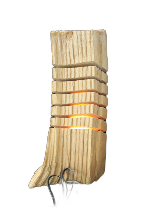 Unfinished Rustic Log Lamp Creations Decorative Pieces