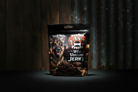 Wild Venison Jerky Dog Treats 2oz by Pawfect Treats