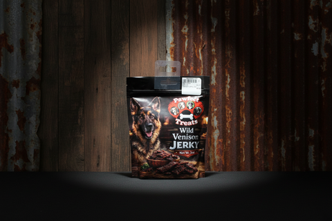 Wild Venison Jerky Dog Treats 2oz by Pawfect Treats
