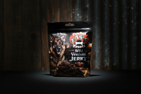 Wild Venison Jerky Dog Treats 2oz by Pawfect Treats