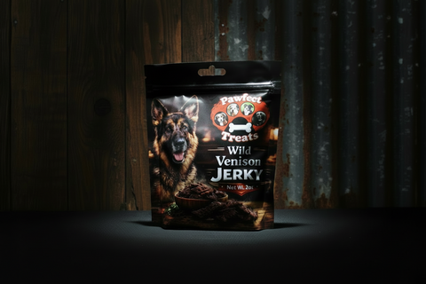 Wild Venison Jerky Dog Treats 2oz by Pawfect Treats