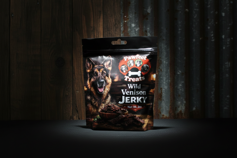 Wild Venison Jerky Dog Treats 2oz by Pawfect Treats