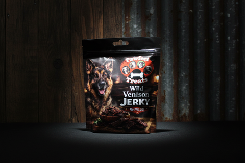 Wild Venison Jerky Dog Treats 2oz by Pawfect Treats