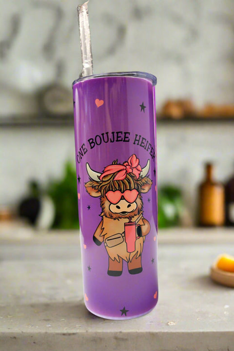 One Boujee Heifer Purple Tumbler – by June Bugs