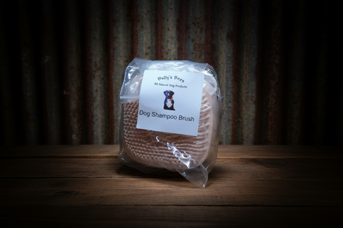 Dog Shampoo Brush in Pink by Betty's Bees