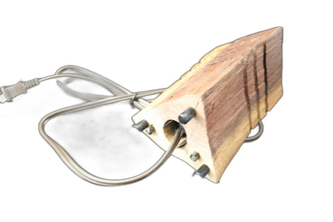 Unfinished Rustic Log Lamp Yellow Light Decorative Pieces