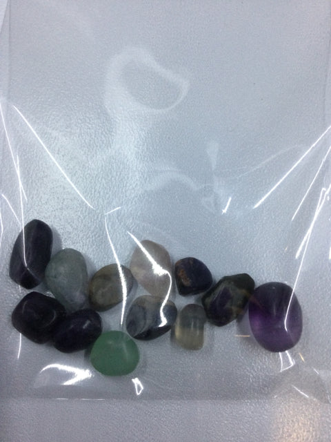 Mixed Flourite Tumbles by Pirate Booty and Crystal Treasures